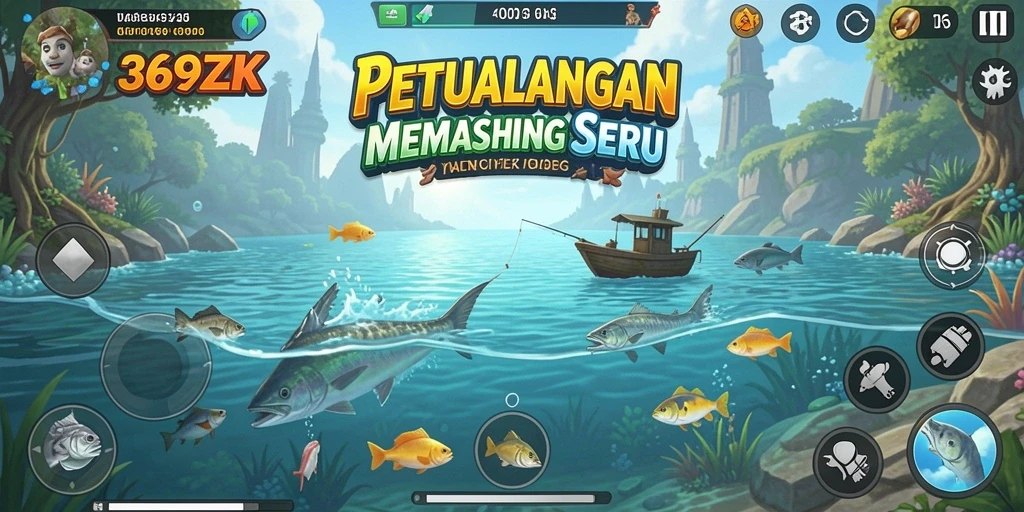 Menampilkan gameplay memancing penuh aksi di 369ZK.