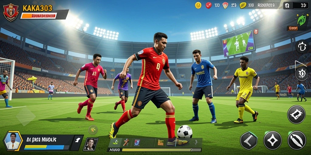 Tampilan dinamis dari gameplay olahraga di KAKA303.