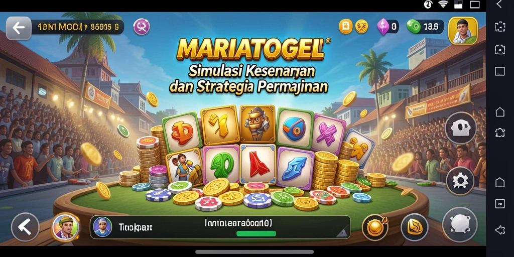 Tampilan gameplay MARIATOGEL dengan grafis yang menarik.