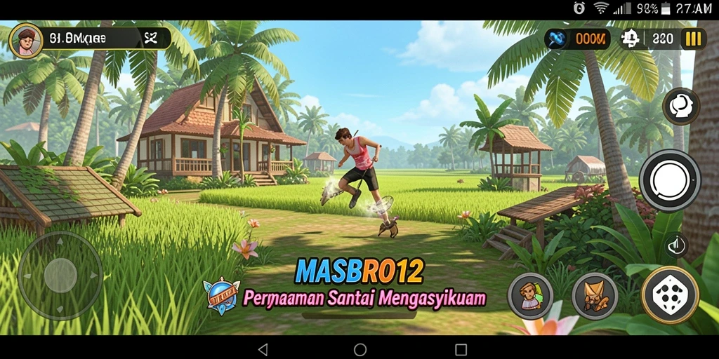 Screenshot menunjukkan gameplay yang sederhana dan mengasyikkan.