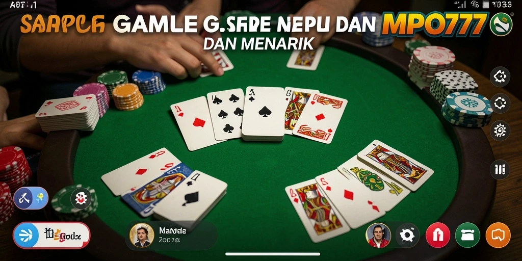Tampilan utama MPO777 dengan gameplay Gaple yang mendebarkan.