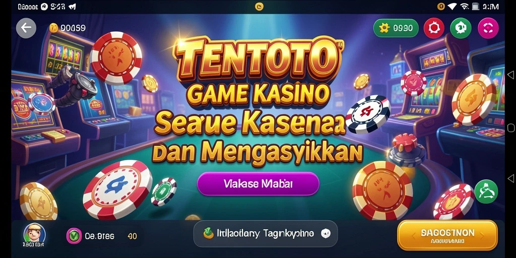 Tampilan menarik dari permainan kasino TENTOTO dengan grafis yang memukau.