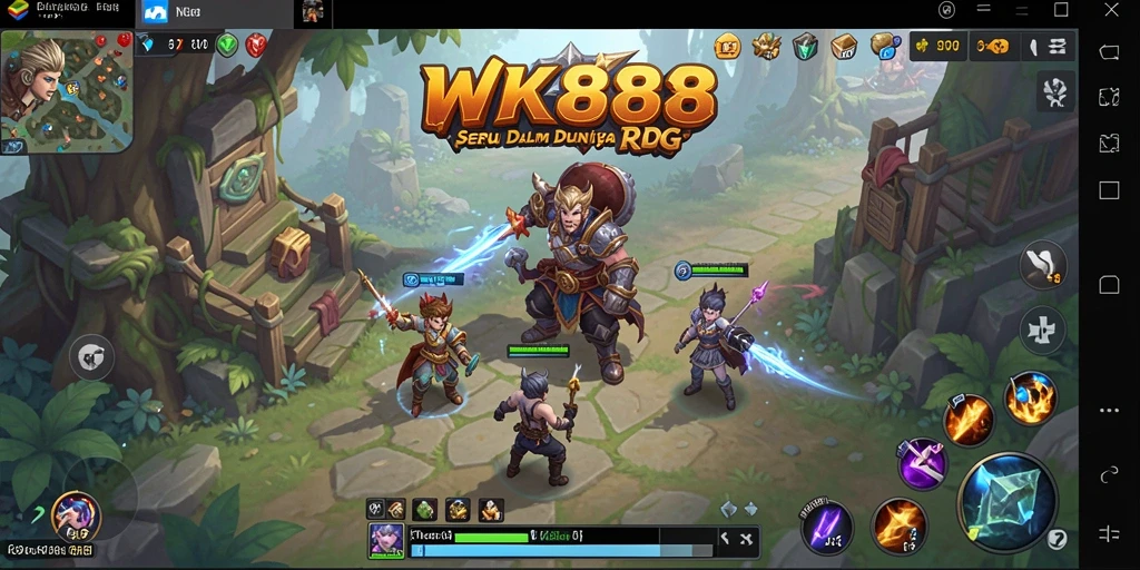 Tampilan gameplay seru di dunia RPG yang menantang.